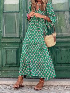 robe longue aérienne style boheme
